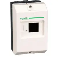 Schneider Electric Box för väggmonteringFör motorskydd GV2MEIP41, 2 st. M20/M25 knockouts för anslutningar uppströms och nedströms