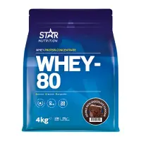 Star Nutrition Whey-80, 4 kg, Double Rich Chocolate