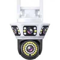 VStarcam Utomhus WiFi-kamera 6K Trippel skärm Säkerhetskamera Tvåvägs ljud Rörelsedetektering CCTV Trådlös övervakning IP-kamera Yoosee 6K Camera