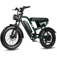 KUKIRIN Elcykel - Maxturn MX10 - Motor 500 W - Batteri 48V 13,5Ah - Räckvidd 80–100 km - Hjul 20 - grön grön