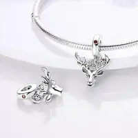 YIRAN Jewelry Elegant Vacker Sika Hjort Hänge Plata R Äkta Pärla Passar Äkta Berlockarmband Pärlsmycken Gåva Till Kvinnor