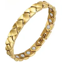 YIRAN Jewelry Lyxigt SVANHILD Titanarmband - Spegelpolerade kuber för styrelserum till galahändelser