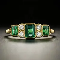 YIRAN Jewelry Huitan Trendiga Gröna Kubiska Zirkonia Damringar för Bröllop Guldfärg Jubileumsfest Lyxig Accessoar Fancy Gåva Nya Smycken 7