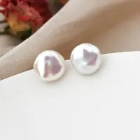 YIRAN Jewelry Ashiqi Naturlig Sötvattenspärla 925 Sterlingsilver Koreanska Örhängen Mode Smycken Gåvor För Kvinnor vit