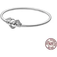 YIRAN Jewelry Stil Klassisk 925 Sterling Silver Passar Original Armband För Pärla Gör-det-själv Smycken Mode Kvinnor Gåva Dropshipping 20cm rosa guld färg