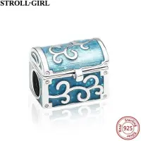 YIRAN Jewelry Passar Original Europeiskt Armband 925 Sterling Silver Rosa Emalj Hängande Berlocker Nagellack Hänge Berlocker För Kvinnor Mode Smycken