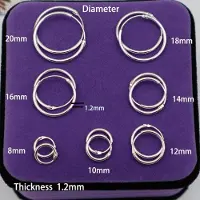 YIRAN Jewelry Medium 925 Sterling Silver Små Örhängen med Ringar för Kvinnor Öronben Spänne Runda Cirkelörhängen Ringar Örhängen Örhängen Smycken