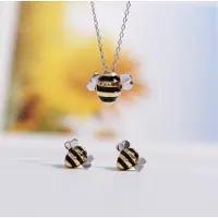 YIRAN Jewelry Koreansk Söt Bi Nyckelbenskedja 925 Sterling Silver Temperament Personlighet Mode Kvinnlig Smyckeskedja Sne006 yellow