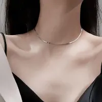 YIRAN Jewelry 925 Sterling Silver Glänsande Nyckelbenskedja Halsband För Kvinnor Party Choker Halsband Smycken Grossist S -N632 length 37cm add 8cm brown