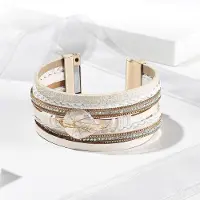 YIRAN Jewelry 39 Stil Handgjort Äkta Läder Damarmband För Kvinnor Berlockarmband Omlottarmband