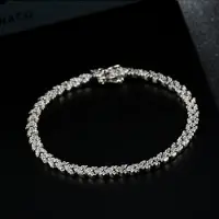 YIRAN Jewelry Lyxigt 925 Sterling Silver Ädla Armband För Kvinnor Fint Smycke Glittrande Högkolhaltigt Diamantarmband Alla Hjärtans Dag Present