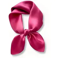 Household supplies MH 100% Naturlig Sidenscarf Dam enfärgad Foulard Högkvalitativ Dam Huvudduk Sjal Wrap Fyrkantig Mode Hijab Bandana Scarves Y1956YY-Real Silk 65x65cm pink