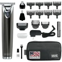 BeautyGlam Wahl Herrarnas Skäggtrimmer Rostfritt Stål Li-Ion 2.0+ Skiffer, 1 Styck