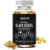 Kenofor Svartkumminolja 500 mg Kosttillskott, 120 Mjuka Kapslar Per Flaska 120 Capsules