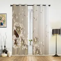 Household supplies MH Maskrosblomma Akvarellmålning Fönstergardiner Heminredning Vardagsrumsgardiner Barnrum Cortinas För Kök Sovrum 135W x 60H(cm) x1