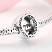 YIRAN Jewelry 925 Sterling Silver Mode Delikat A till Ö Alfabet Bokstav Pärlor Passar Berlocker 925 Armband Armringar DIY Smycken