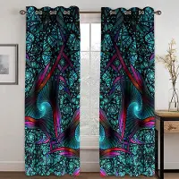 Household supplies MH Visuellt slående bländningsmönster digitaltryckt gardin vardagsrum sovrum 90g polyester låg mörkläggningsgardintyg två paneler W50xH130(CM)x2pcs&Grommet Top