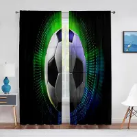 Household supplies MH Fotboll Sfärisk Fotboll Färgstark Konst Skir Gardin för Vardagsrum Voile för Fönster Sovrum Kök Tyll Draperigardiner 100W130H(CM)40x51in&Grommet Top
