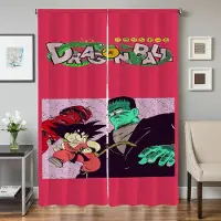 Household supplies MH Fönster Köksgardiner för Vardagsrum 2 Delar Mörkläggningsgardiner Dörrgardin D-dragon ball-l Rumsavdelare Sovrumsdekoration W50xH70cmx2pcs-CL