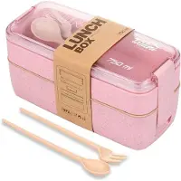 Household supplies MH Lunchlådor Söta Lunchlådor för Barn Säker Matlåda för Barn Bento Barn Ätpinnar Diskmaskin Mikrovågsugn Låda Läckagesäker 750ml&3