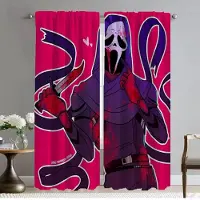 Household supplies MH Ghostface Moderna Vardagsrumsgardiner 2 Delar Avskärmningar Fönstergardin för Rum 2 Paneler Tyll för Sovrum Kök Kamera W50xH70cmx2pcs-CL