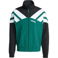 Adidas Originals Lös Passform Dragkedja Långärmad Jacka Herr Jacka Grön JX3053 A/L blue