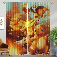 Household supplies MH Eleganta rumsgardiner för Kamera P-pokemones Vardagsrumsgardin Heminredningsgardiner 2 stycken Avskärmningsskärmar Kök Barn W50xH70cmx2pcs-CL