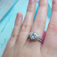 YIRAN Jewelry Ursprung Naturlig 2 Karat Diamant Ädelsten Lyx 14k Vit Smyckesguld Smyckesring För Kvinnor Förlovning Anillos De Rings Anel 6 vit