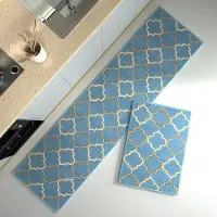Yiran Furniture Tunn Lång Köksmatta Halkfri Köksmatta Hall Sovrum Dörrmatta Golvmattor Köpcentrum Badrumsingång Dörrmatta Röd Matta 40cmx60cm 1pc