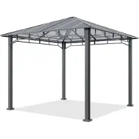 TOOLPORT Hardtop paviljong 3x3m, utan gardiner