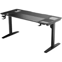 ThunderX3 TX3 LAB-X gamingbord - justerbar höjd - tyst motor - härdat glas - med mesh-sida för luftflöde - (låda 1 av 2)