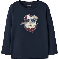 Name it Tröja - NmmGrow - Marinblå Kavaj/Cool Dog - - 2 år (92) - Tröja