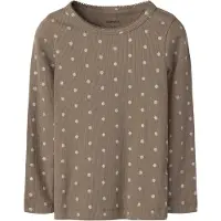 Name it T-shirt 'NMFLONA' grå / taupe