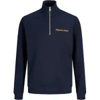 Jack & jones Junior Sweatshirt 'JORNORREBRO' mörkblå / orange