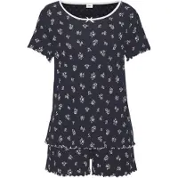 s.Oliver Kort pyjamas ecru / mörkblå / brun / vit