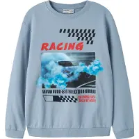 Name it Sweatshirt 'NKMVOTO' azur / himmelsblå / röd / svart