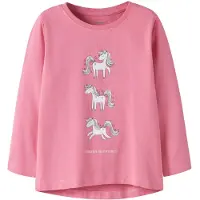 Name it T-shirt 'NMFVIX' ljusblå / rosa / ljusrosa / vit