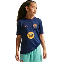 Nike Barcelona Tränings T-Shirt Pre Match 3rd - Blå/Gym Röd/Guld Barn - , storlek M: 137-147 cm