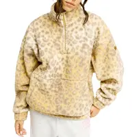 Roxy - Jive Talking Bonded Polar Fleece Wild Side för Unisex - Storlek XS - Beige