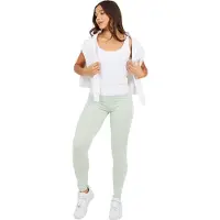 Brave Soul Dam/Lady Leggings med sidostripe (Mint/vit)