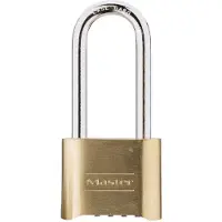 Master Lock Mässing Lång Båge Hänglås