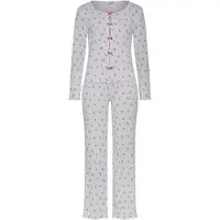 LASCANA Pyjamas grön / rosa / mörkrosa / vit