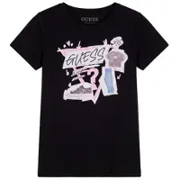 GUESS T-shirts med korta ärmar SS T-SHIRT_LOGO flickor - Svart - 12 ans