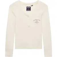 Superdry Athletic Button Down T-shirt Med Lång ärm