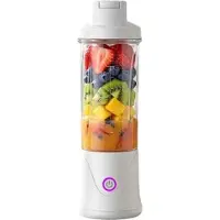 Mtp Products BDL-010PRO 2-i-1 uppladdningsbar juicepress/vattenflaska - 450ml - vit