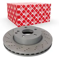 FEBI BILSTEIN Bromsskiva 30552 fram, ventilerad, perforerad, 1 Stycke