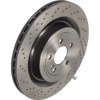 Brembo Bromsskiva 09B87911 bak, ventilerad, slits, höggradigt förkolnad, 1 Stycke