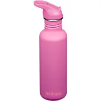 Klean Kanteen Classic 800 ml (W/ Flip Seal Sport Cap and Straw) Rose Violet