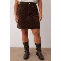 Trendyol Dam Brun Enfärgad Kort / Mini A-linje A-linje Plus size Kjolar