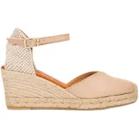 Wonders för kvinnor. YD-SI685_2485_1050 Sinai 85 beige espadriller i läder (39), Hud, 5 till 8 cm, Spänne, Casual